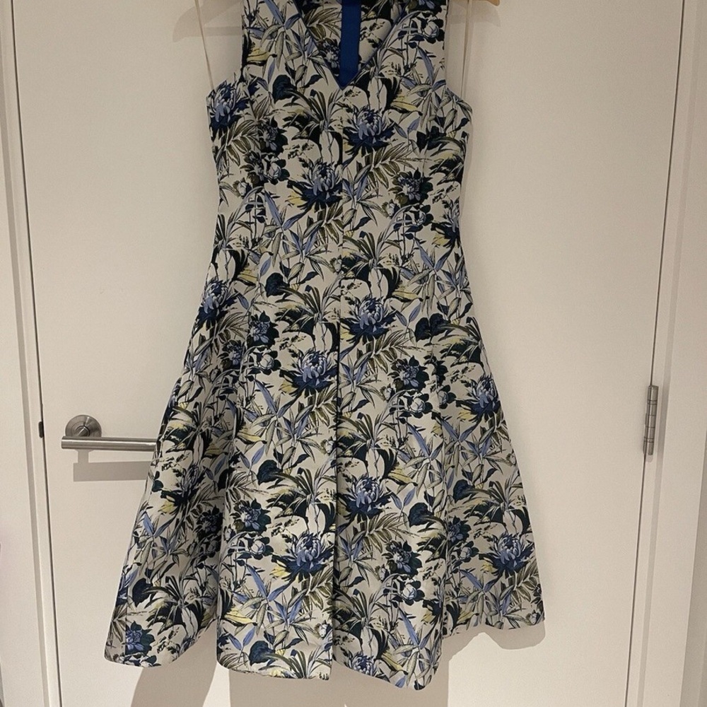 NEW Hobbs London blue floral midi dress